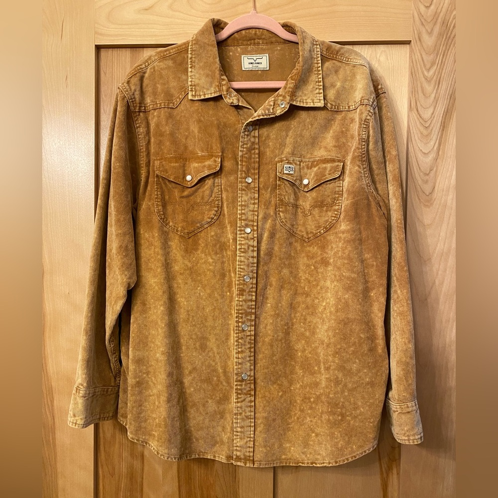 KIMES RANCH WOMEN'S CORDUROY LONG SLEEVE SNAP WESTERN SHIRT